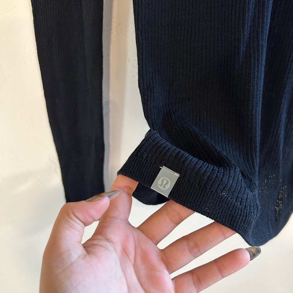 Lululemon Ribbed Wool-Silk-Blend Light weight Sweater